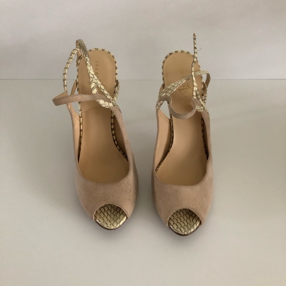Ivanka Trump Suede/Snake Skin Pumps - Picture 2 of 7
